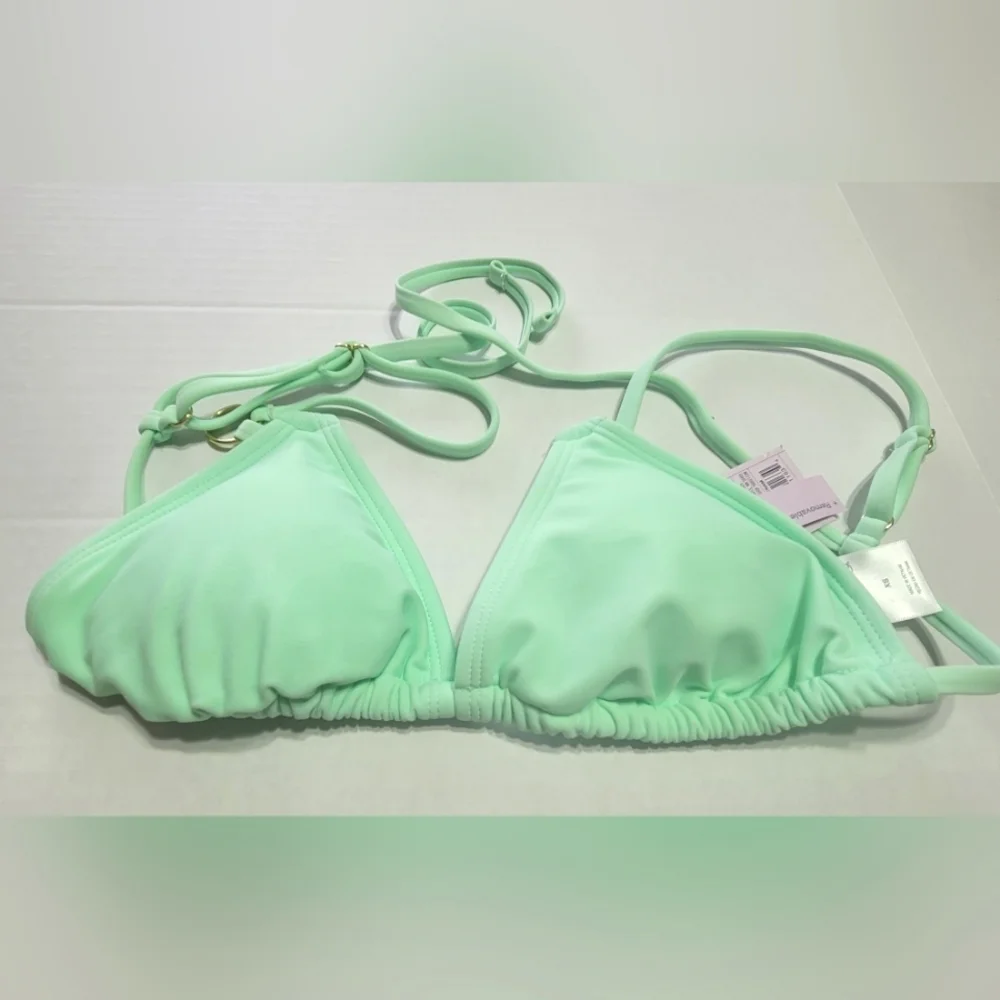 💥New💥 Wild Fable, XS (0-2) Lime Green Tie back Swim/Bathing Suit Bikini Top